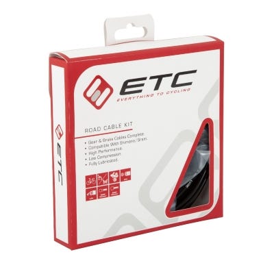 ETC Road Shift/Brake Cable Kit Black