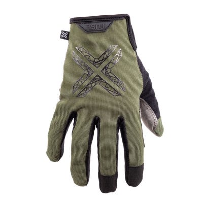 Fuse Stealth Gloves Olive | Front Right