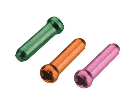 Jagwire Cable Tidy Brake Alloy Green/Orange/Pink (x90)